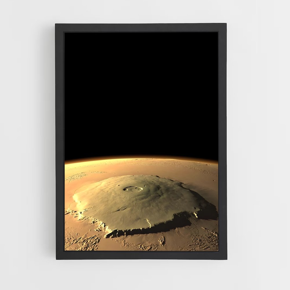 Poster majestueux Olympus Mons – affiche Système solaire (vue 2)